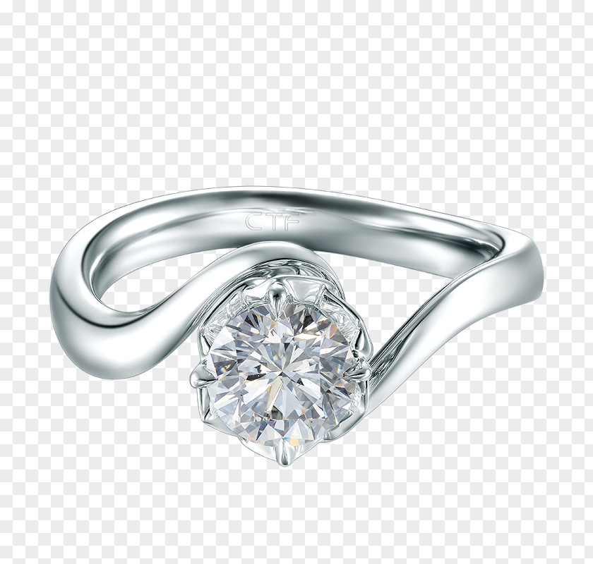 Ring Engagement Chow Tai Fook Diamond Wedding PNG