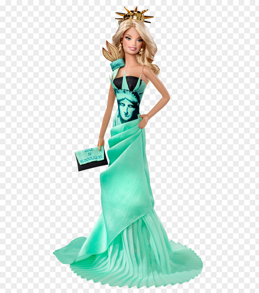 Barbie Statue Of Liberty Doll Toy Landmark PNG
