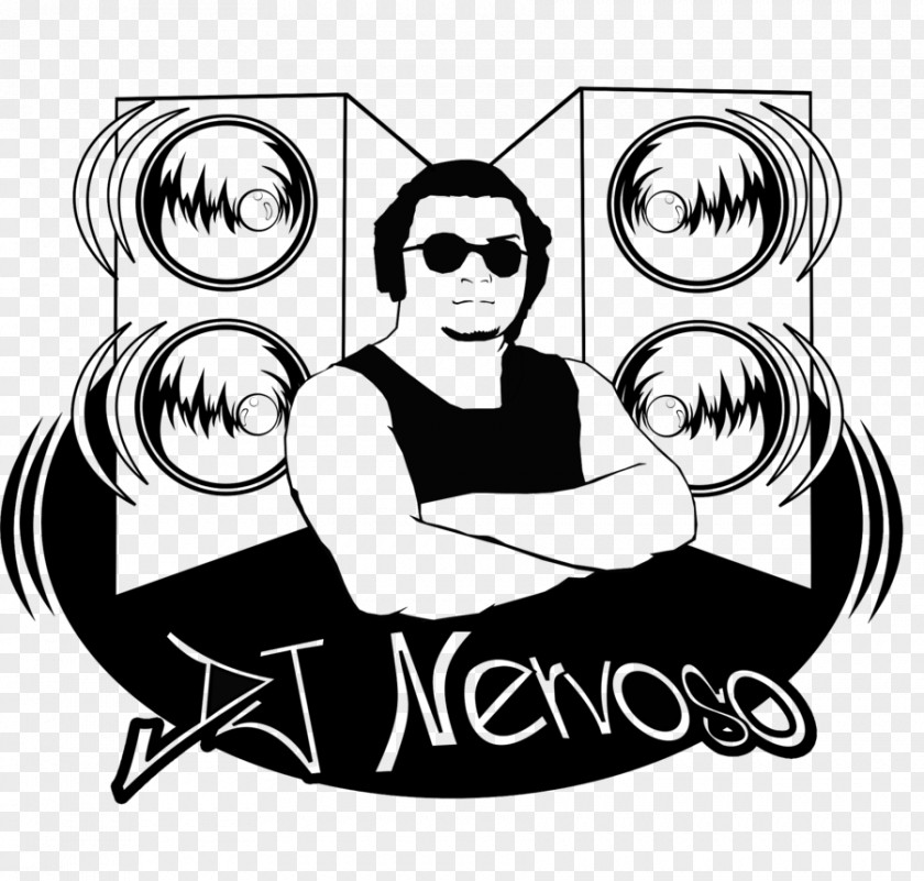 DJ Poster Logo Disc Jockey Graphic Design PNG