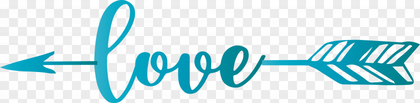 Love Arrow With Cute Word PNG