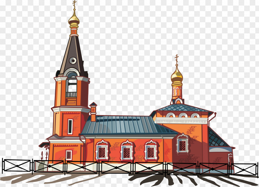 Castle Church Illustration PNG