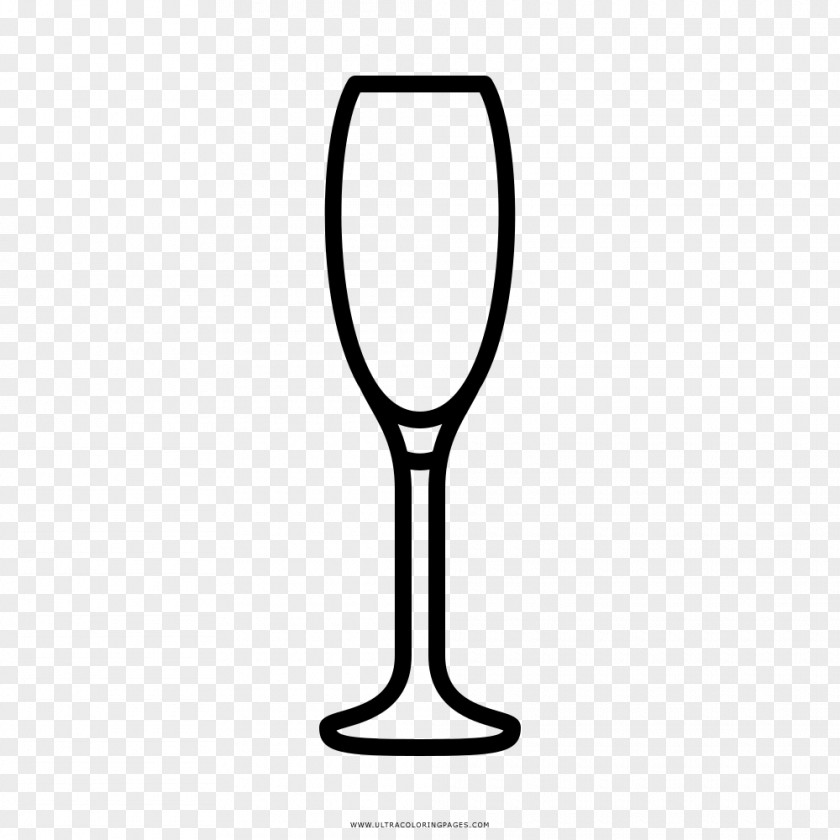 Champagne Wine Glass Drawing Flute PNG