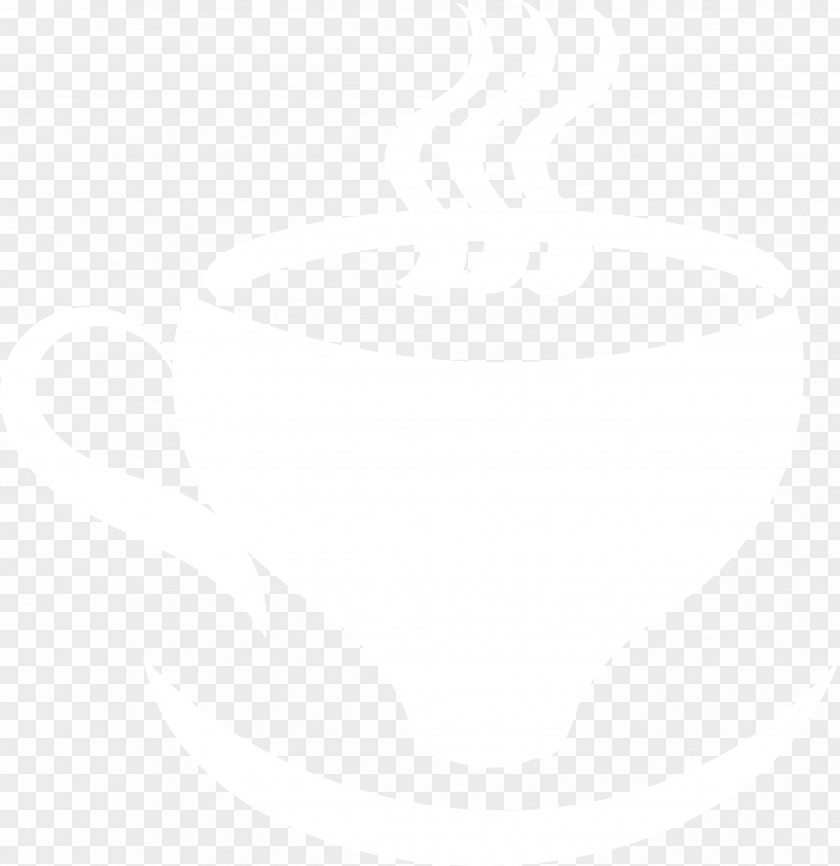 Lovely Coffee Cup Vector White Black Pattern PNG