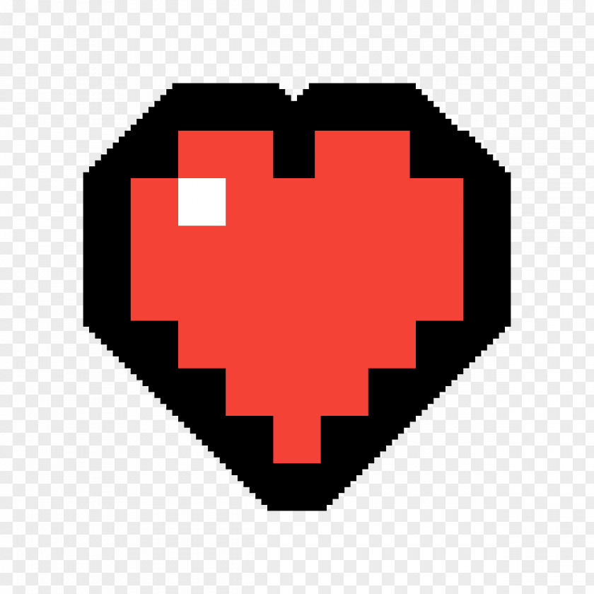 Minecraft Heart Drawing PNG