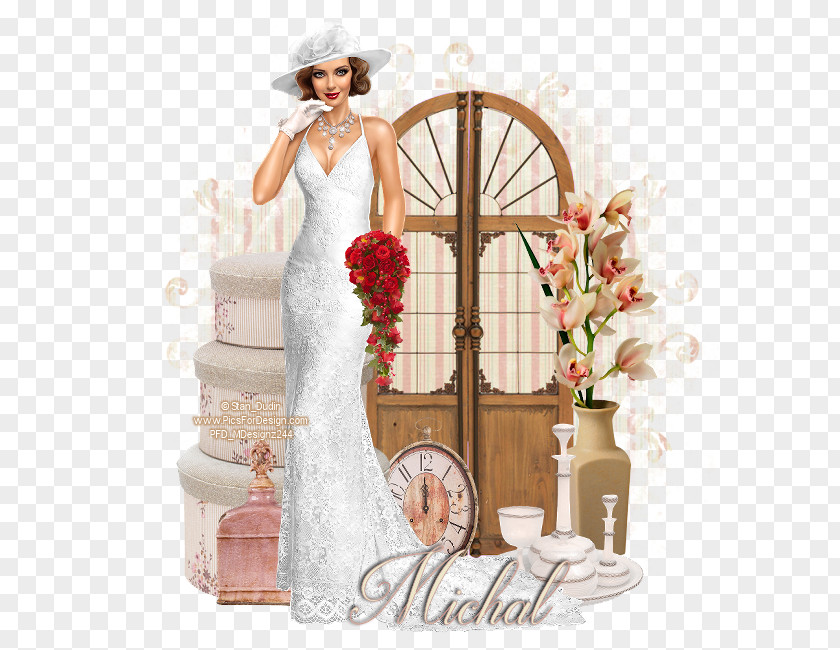 Shabby Wedding Dress Gown Clothing Wood PNG