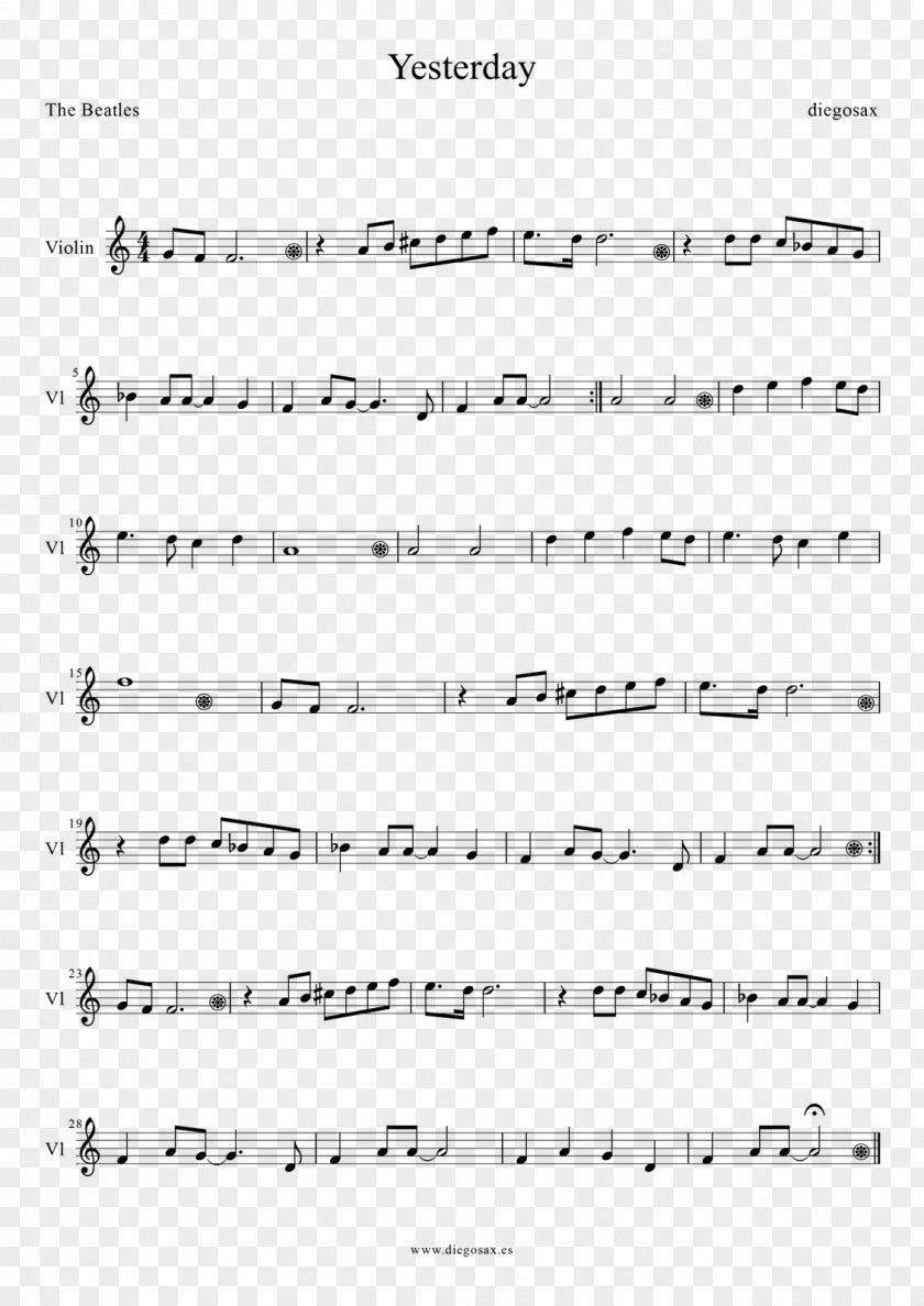 Sheet Music Yesterday Violin Saxophone Cello PNG Cello, sheet music clipart PNG