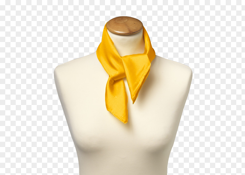 Silk Yellow Necktie Scarf Shawl PNG