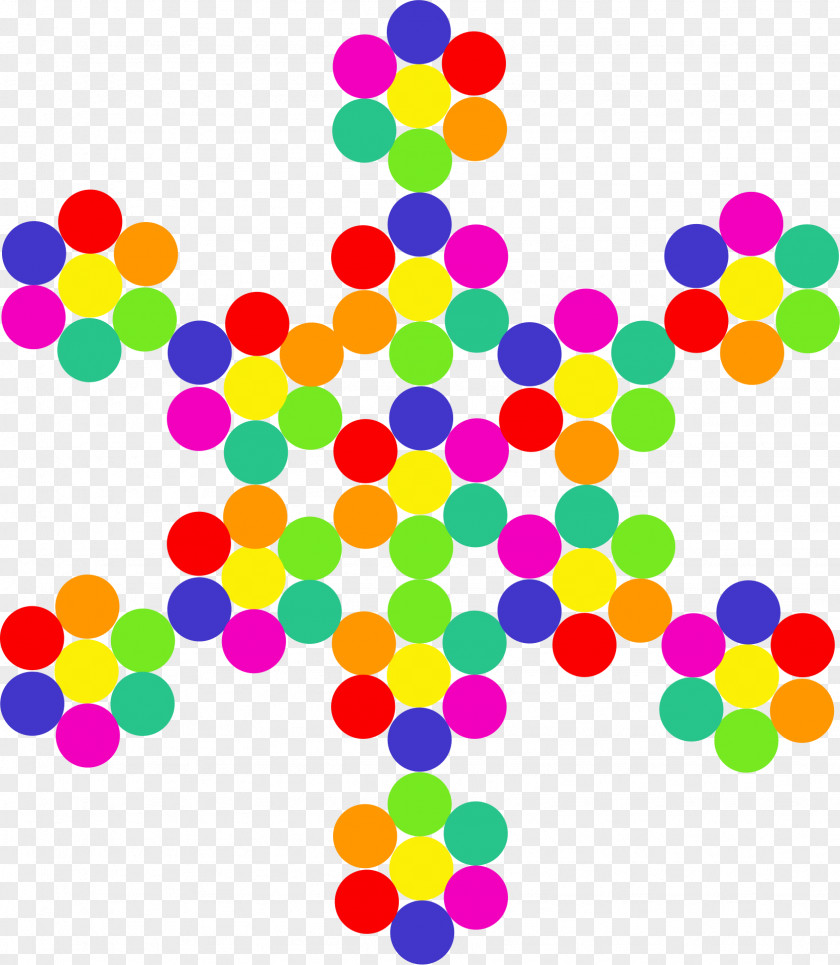 Snowflake Color Clip Art PNG