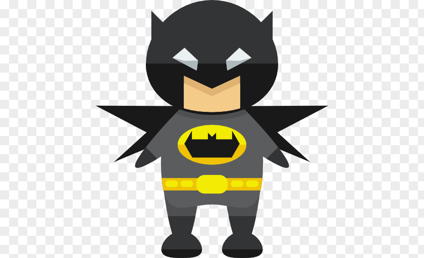 Black Batman Superhero Icon PNG