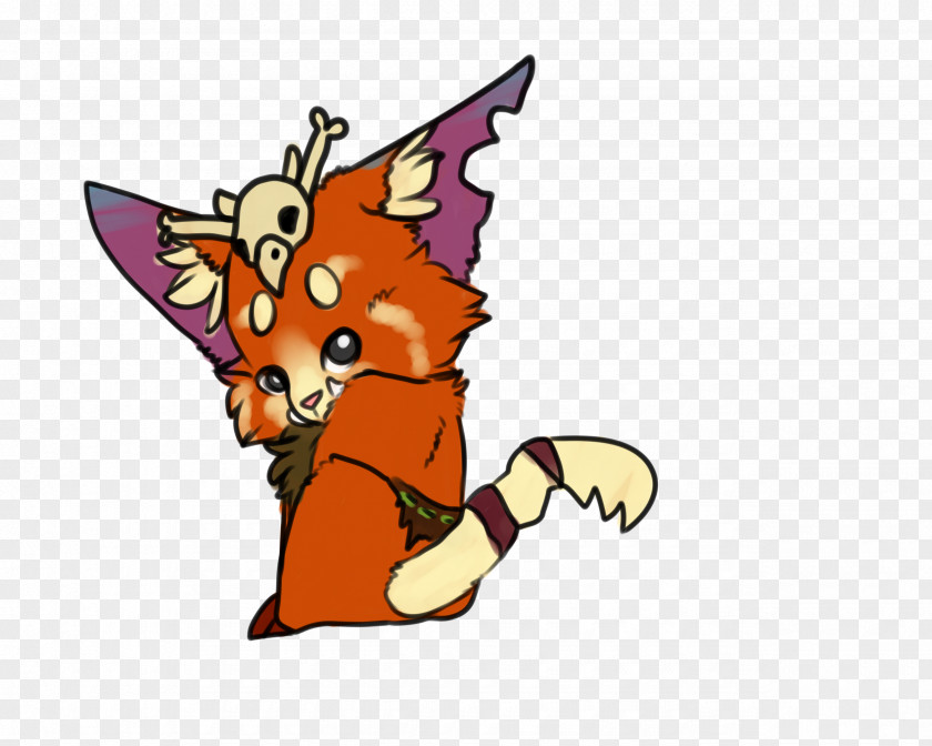 Cat Red Fox Character Clip Art PNG