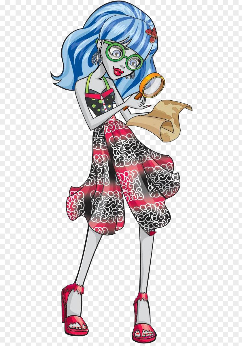 Ghoul Ghoulia Yelps Monster High Doll PNG