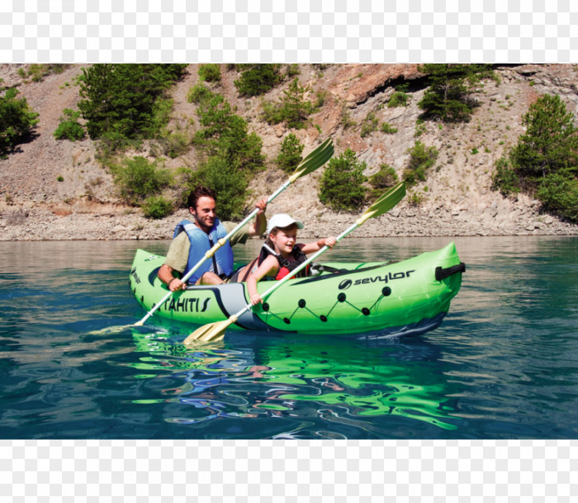 Paddle Sea Kayak Canoe Inflatable Boat Sevylor Tahiti PNG