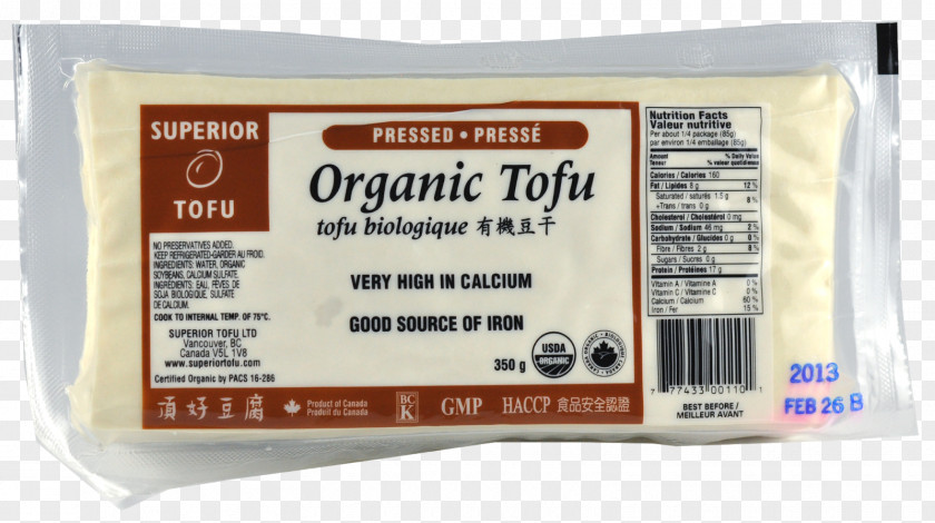 Tofu Organic Food Nasoya Extra Firm Ingredient Meat Analogue PNG