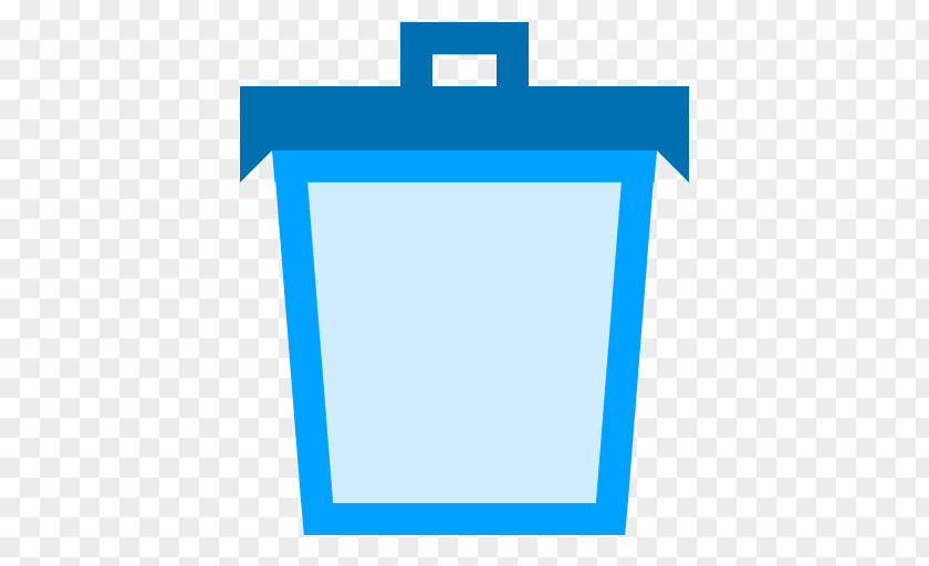 Trash Empty Blue Square Angle Area PNG