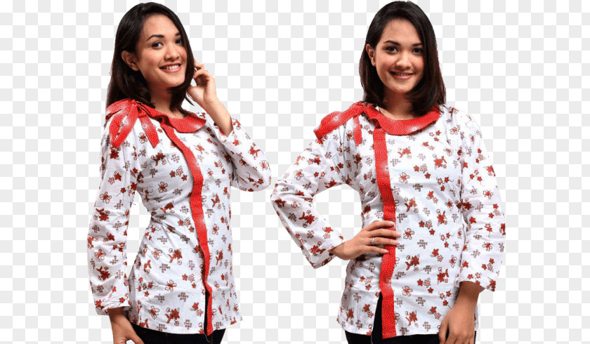 Batik Modern Sleeve Blouse Clothing Button PNG