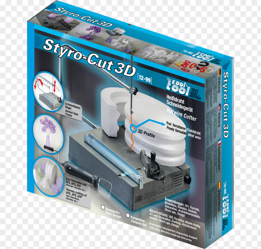 Cutting Machine STYROCUT The Cool Tool GmbH Three-dimensional Space Wire PNG