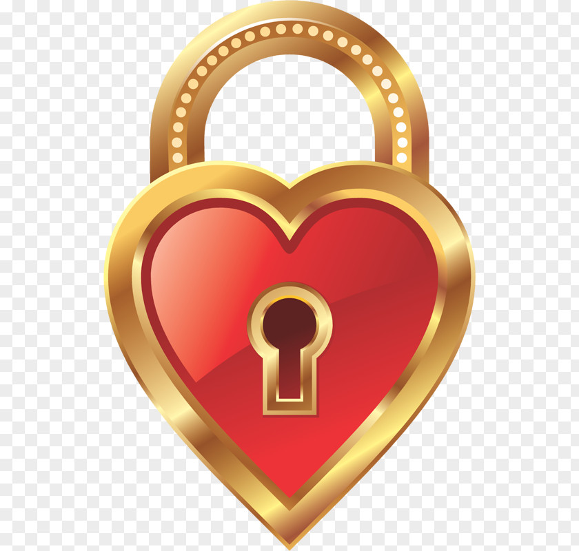 Kaba Heart Key Love Lock Clip Art PNG