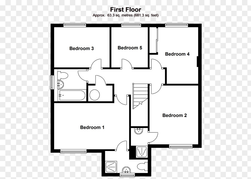 House Floor Plan Open Bedroom PNG