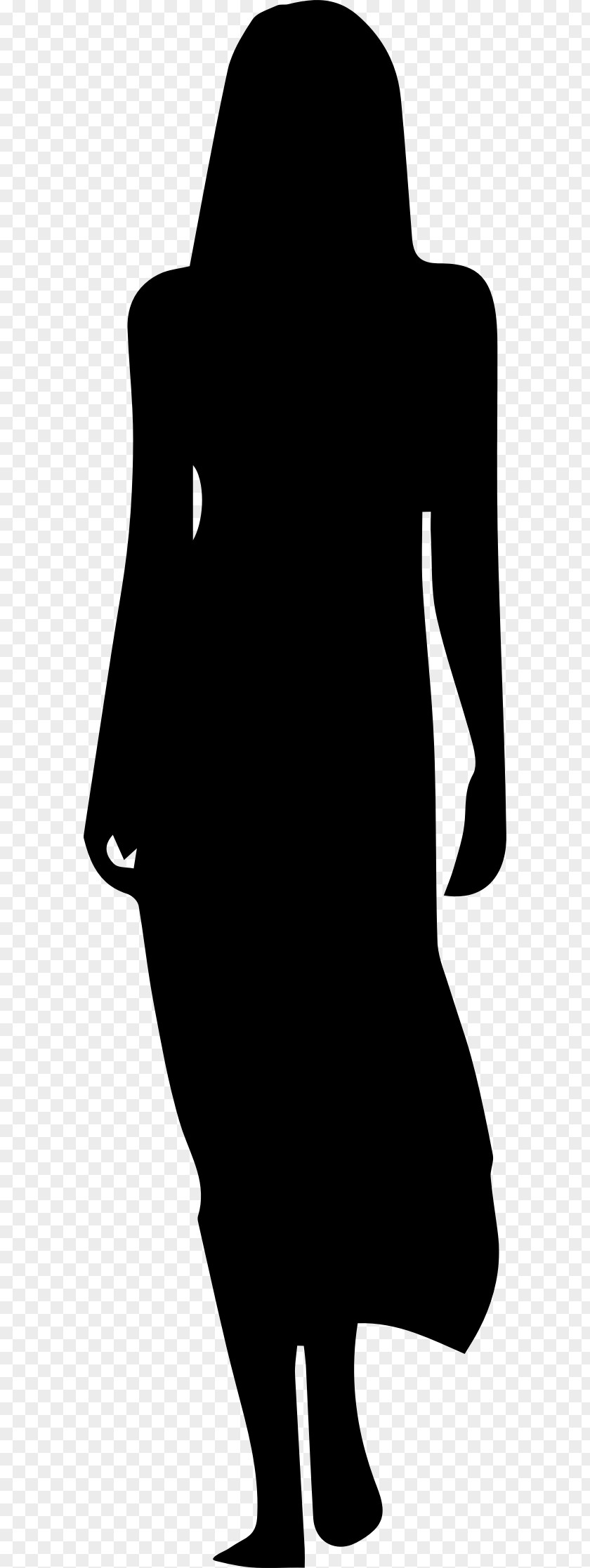 Invisible Woman Silhouette Wedding Dress Clip Art PNG