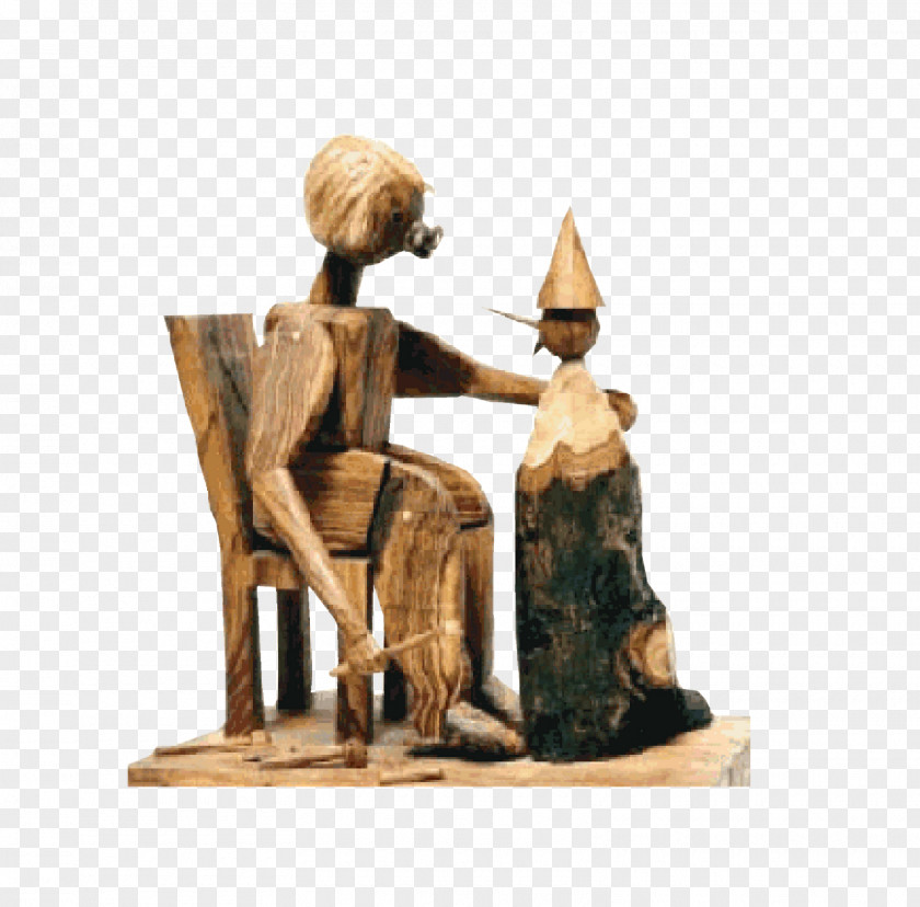 Pinocchio Sculpture Figurine PNG