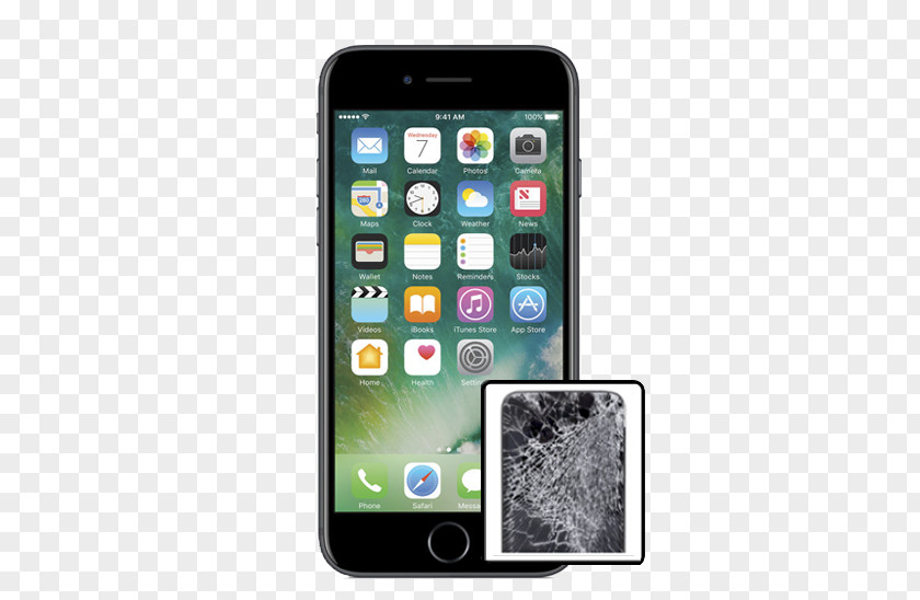 Broken Ipad Phone Screen Apple IPhone 7 Plus 8 PNG
