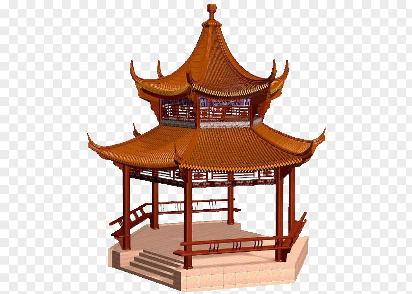 Chinese Pavilion Image Vector Graphics PNG