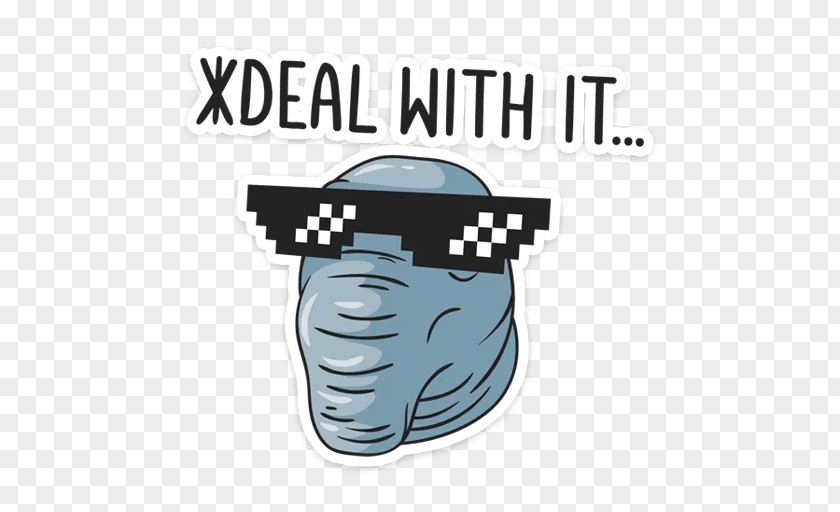 Deal With It Homunculus Loxodontus VKontakte Sticker Telegram Bill Cipher PNG