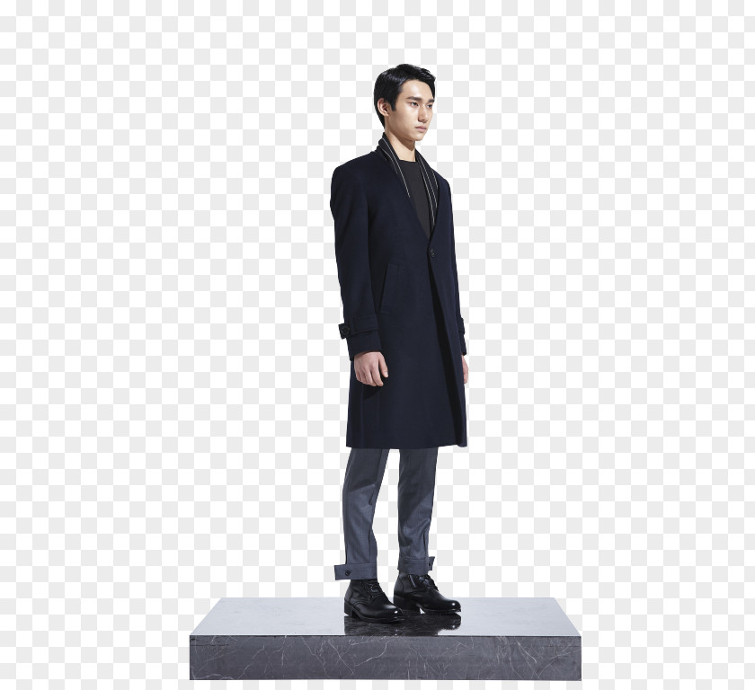 Korean Style Tuxedo M. Overcoat PNG