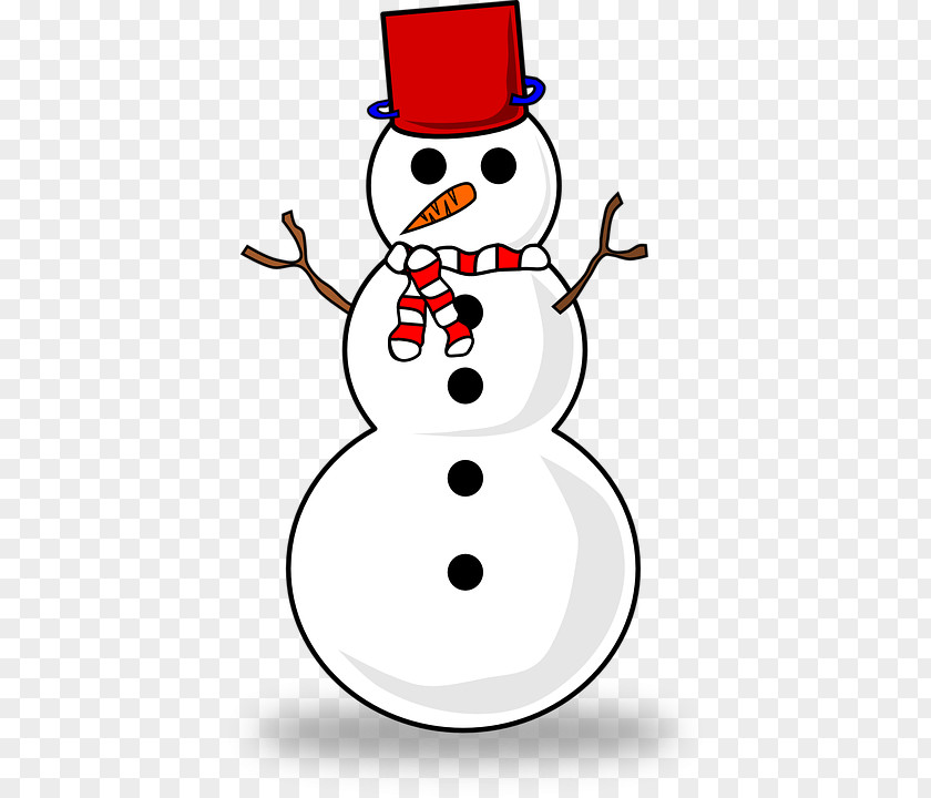 Snowman Wearing A Scarf Free Content Clip Art PNG