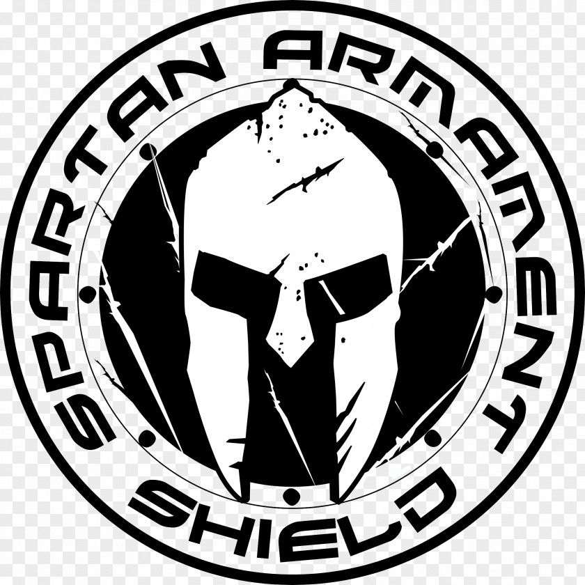 Spartan Helmet Army Logo Shield Firearm PNG