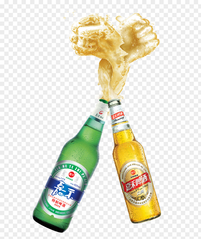 Splash Of Beer Bottle Wine Liqueur PNG