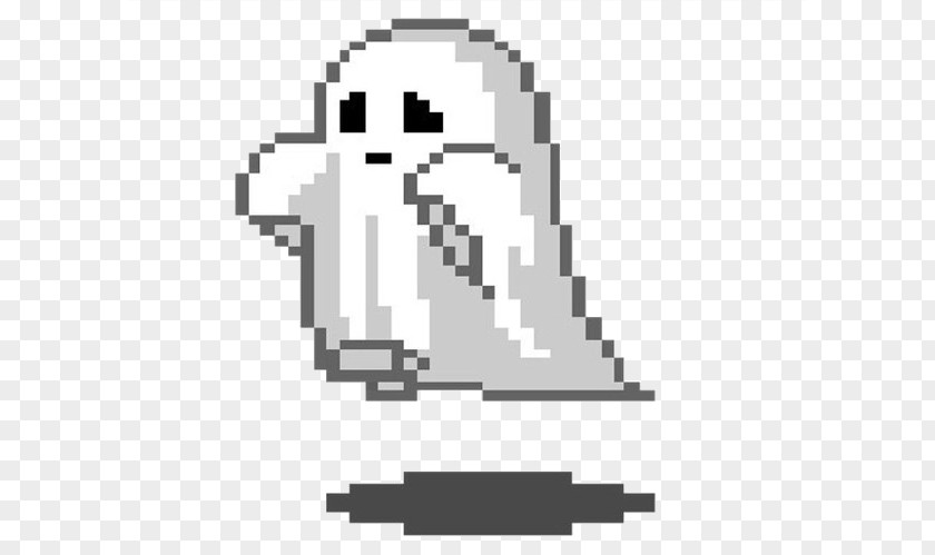 Ghost Pixel Art Animated Film PNG