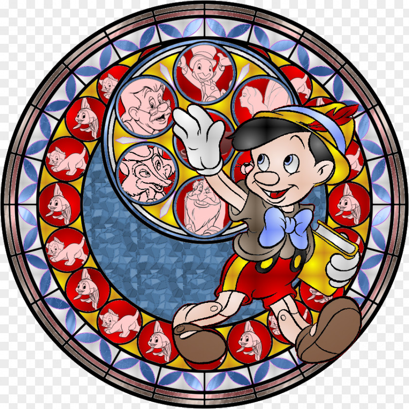 Pinocchio Winnie The Pooh Stained Glass DeviantArt Drawing PNG