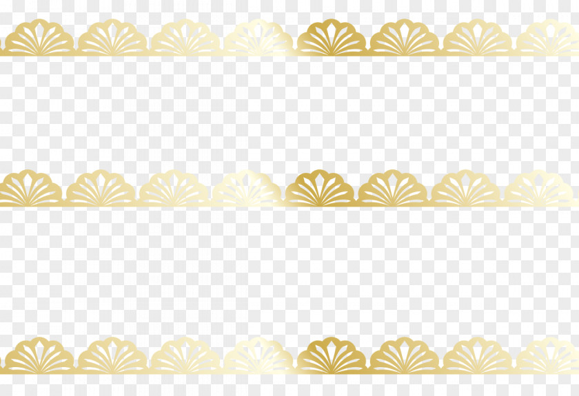 Vector Golden Luxury Small Fan Yellow Area Pattern PNG