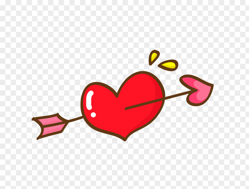 Cartoon Stone Mandrel Cupid Arrow Heart Clip Art PNG