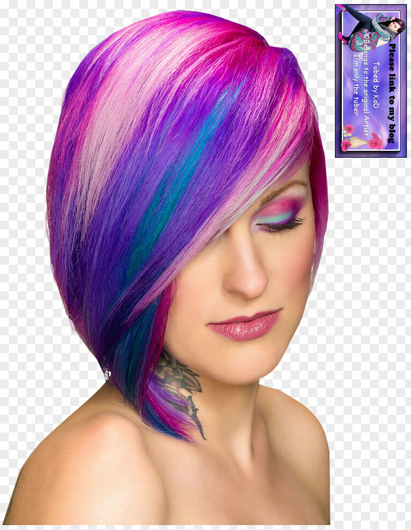 Dye Hair Bob Cut Hairstyle Human Color Coloring PNG