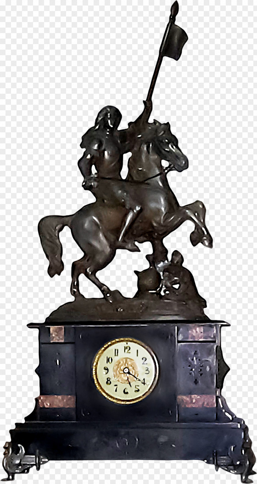 Knight Metal Decorative Clock Clip Art PNG