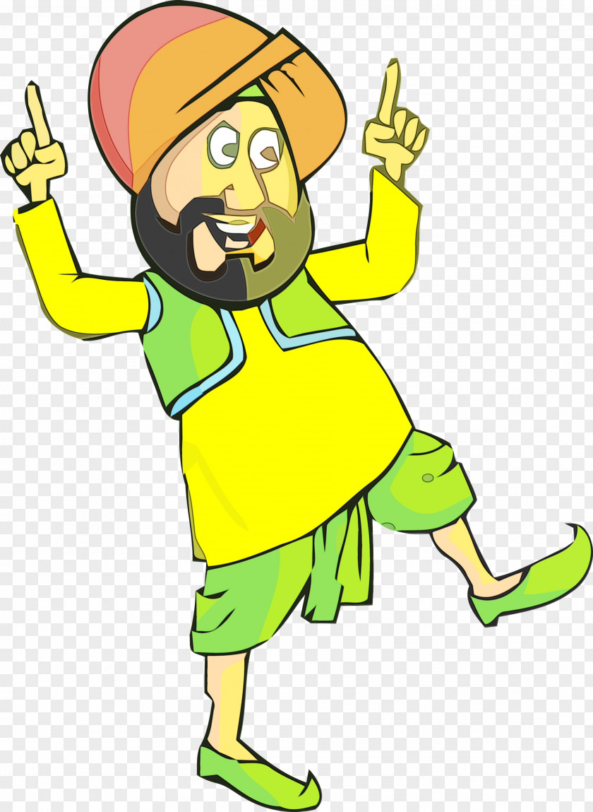 Cartoon Yellow Finger Pleased Thumb PNG