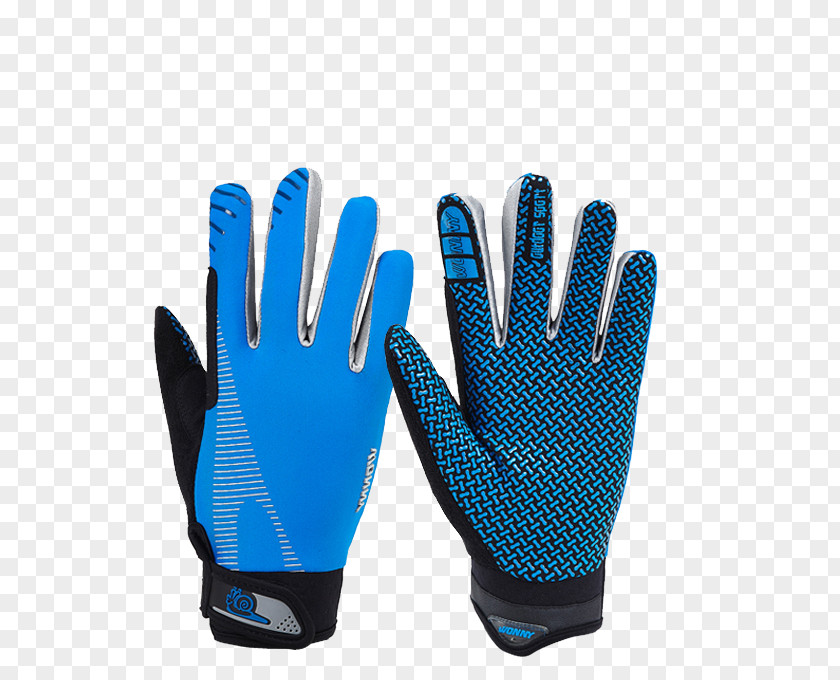 Sky Blue Slip Mesh Gloves Knight Glove PNG