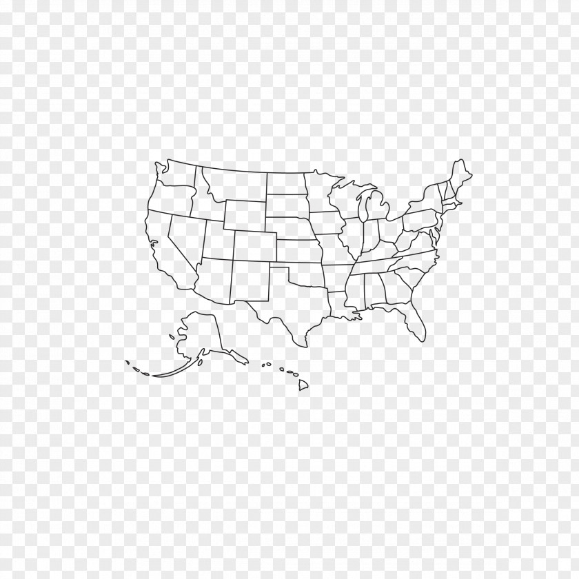 Starter Edition United States Map Clip Art PNG
