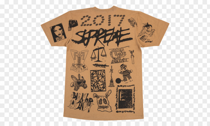 T-shirt Sleeve Supreme Printing PNG