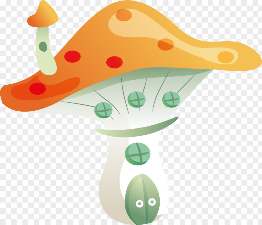 Vector Cartoon Mushroom House Clip Art PNG