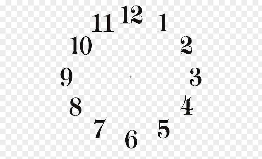 Clock Face Time Digital Number PNG