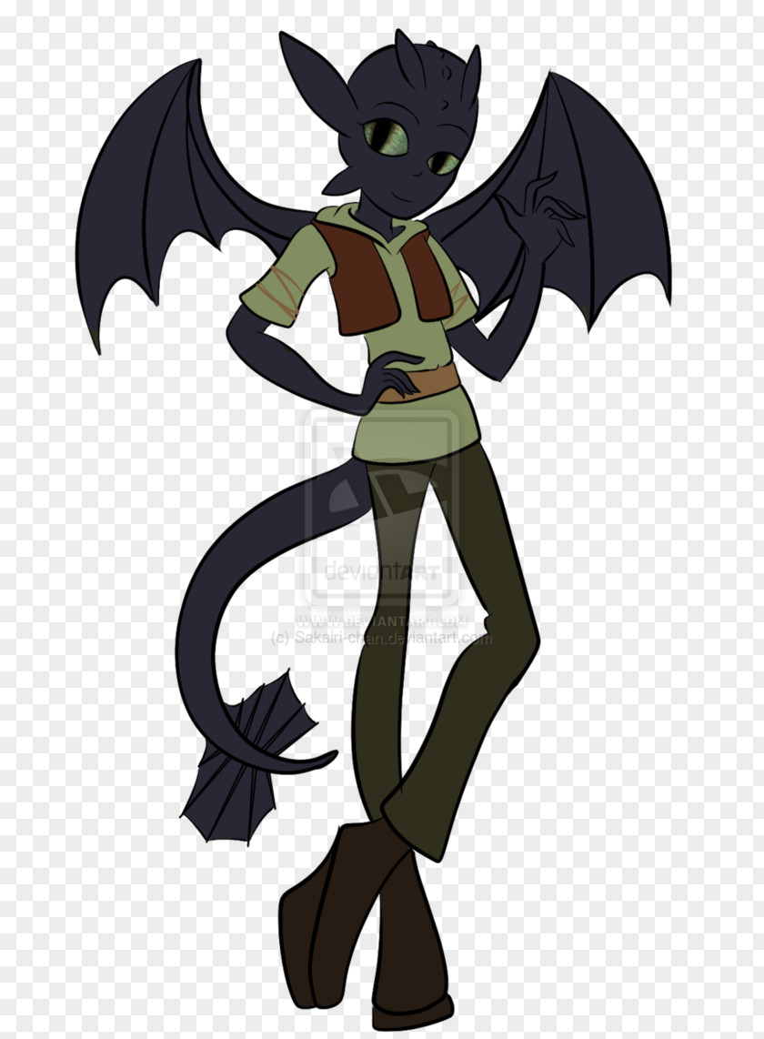 Night Fury Dragon Cartoon BAT-M Demon PNG