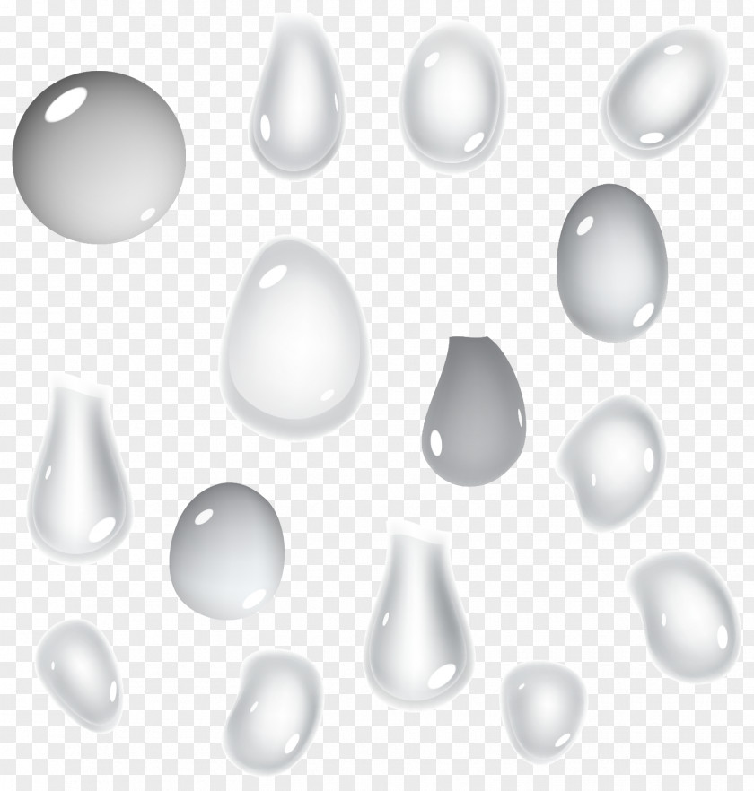 White Water Droplets Vector Drop PNG