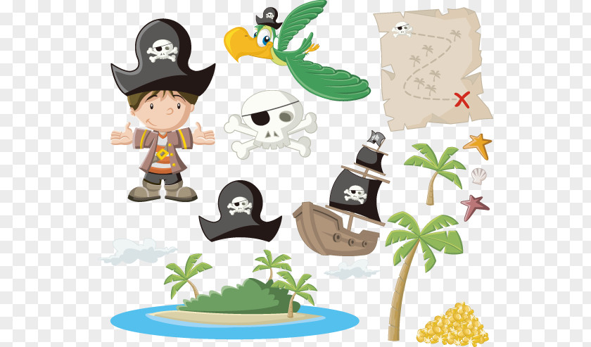 Cartoon Pirate Material Piracy Royalty-free Illustration PNG