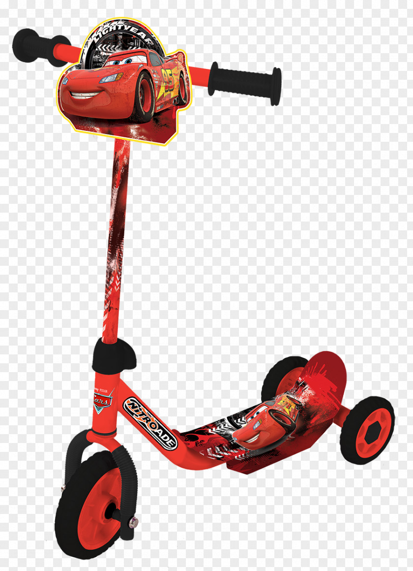 Kick Scooter Lightning McQueen Cars Wheel PNG