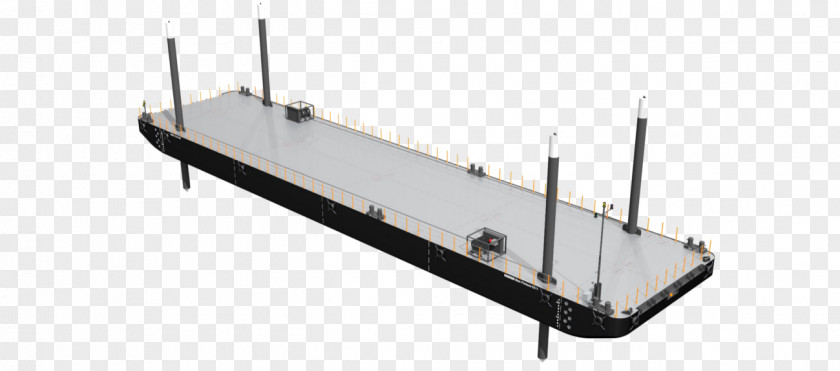 Ship Pontoon Barge Boat Dredging PNG