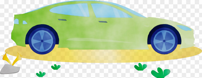 Vehicle Door Green Yellow Car PNG