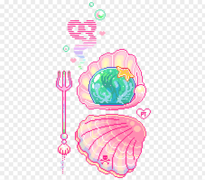 Jellyfish Pixel Art Drawing Clip PNG